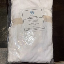 Vera Elephant Cotton Velour Baby Changing Pad Cover Petsl Grey