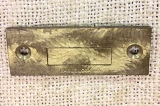 Old Lock Catch Plate Spring Close Mortise Vintage Brass Trap Door Desk Trunk