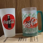 Coca-Cola Mugs, Cups & Steins Set - Vintage Assorted Designs, White Red Blue