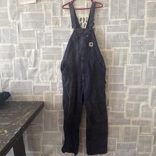 carhartt overalls mens 40x29 Navy Blue