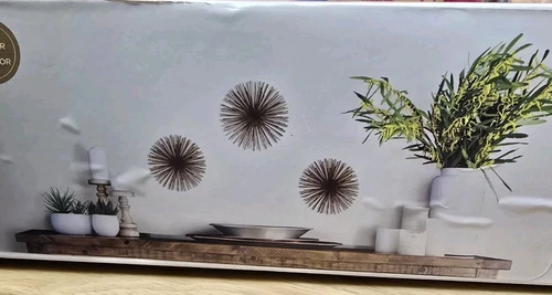 3 piezas Metal Erizo de Mar Starburst 3D Decoración de Pared Retro Diseño Moderno Dorado Atómico - Imagen 5 de 7