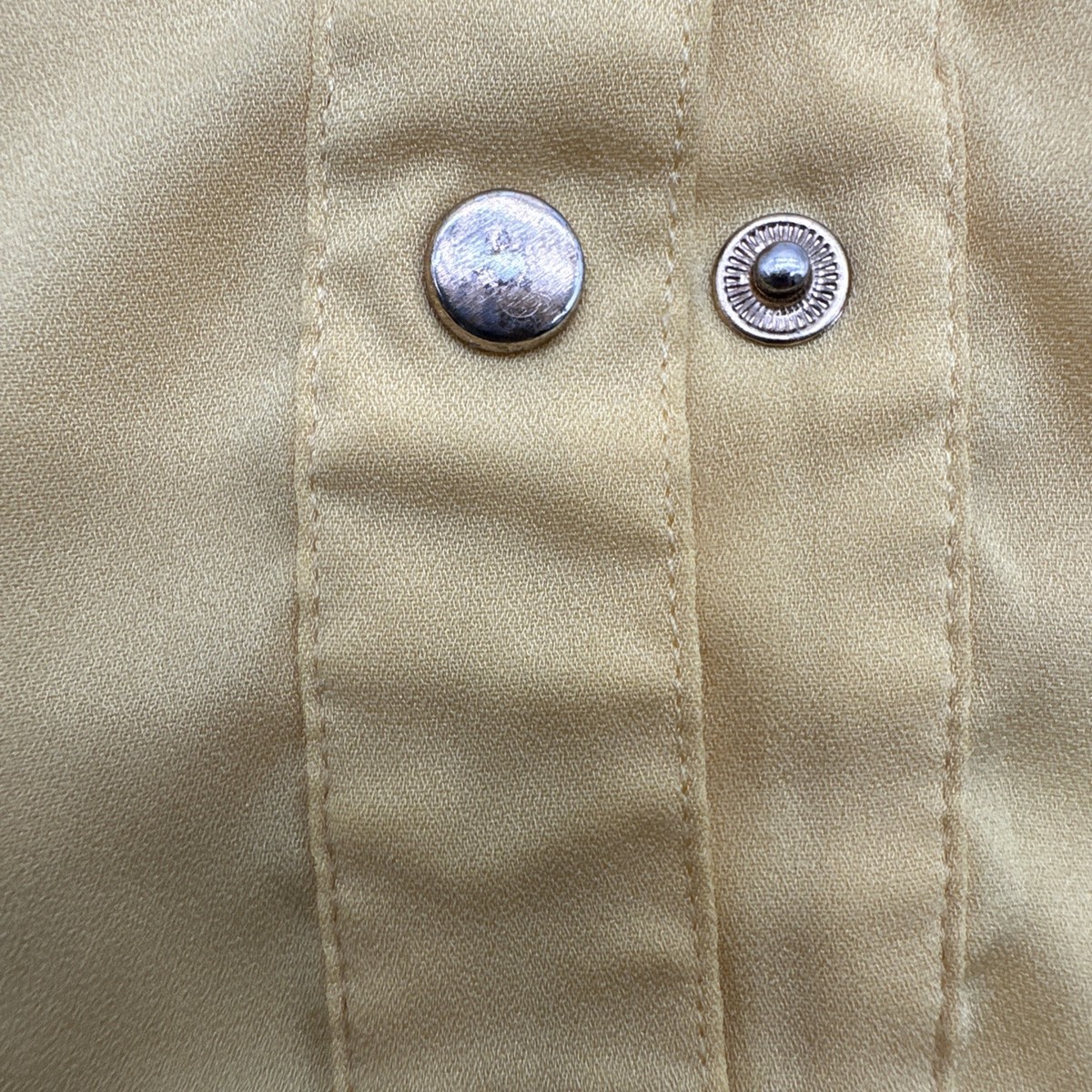 2B Bebe Button Up Shirt Women XS Yellow Solid Pockets …#23317 | eBay