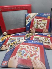 Etch A Sketch Action Pack Lot Bugs Bunny Batman Sports Games With Sketch Board