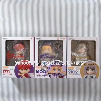 Fate Grand Order Figure Set Sengo Muramasa Oberon Arturia Caster Nendoroid 3pcs