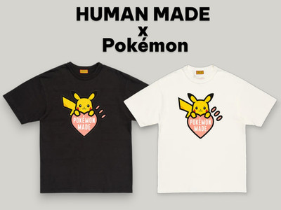 HUMAN MADE x Pokemon MADE GRAPHIC T-SHIRT Seoul Pikachu BK WH MADE IN JAPAN