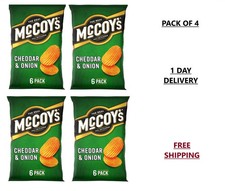 Mccoys Cheddar & Onion Flavour Crisp 24 x 25g - NEW STOCK