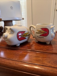 Harley Davidson Piggy 1 HOG Banks and 1 Mug Replicas of a 1935 Gas Tank