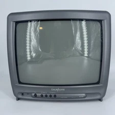 Broksonic 13” CRT TV CTGV-4563TT Tested and Working NO REMOTE RETRO GAMING