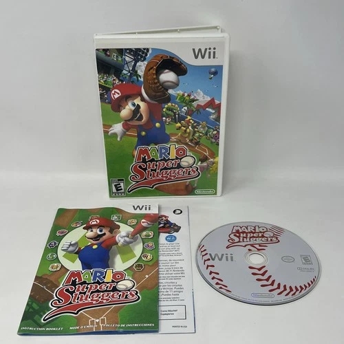 Mario Super Sluggers (Wii, 2008) CIB Complete Tested