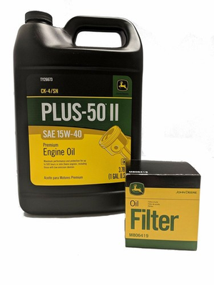 #ad John Deere Original Equipment Oil Change Kit Filter and Oil 1 M806419 ... $50.01