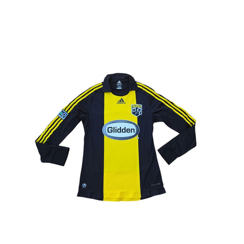 adidas columbus crew long sleeve jersey Men's Sz Small. Read