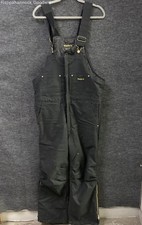 Walls Men's Blizzard-Pruf Insulated Bib Overalls Workwear Black Medium