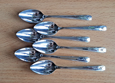 6er Set Oneida Halbbecher Löffel MILADY Gemeinschaftsteller