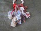 Ancient Antique Japanese Amulet Charms Hand Carved Hand Painted — photo 3