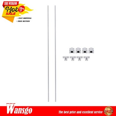 Precision Linear Guide Set 8mm x 750mm with Bearings & Support Blocks