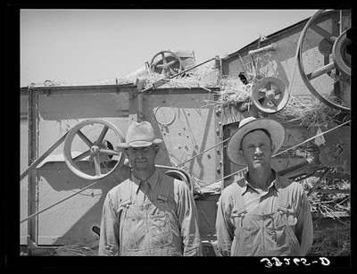 Photo:Box Elder County Utah FSA Cooperative Thresher Men 1940 Aug