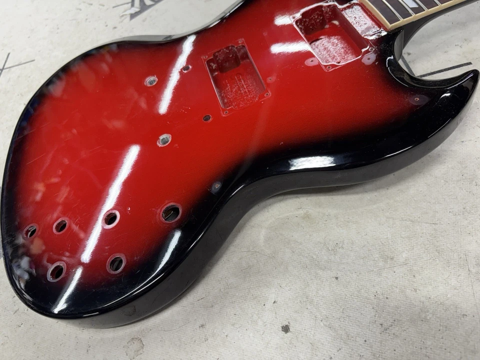 Gibson SG Standard 61 Electric Guitar Husk Heritage Cardinal Fade Repaired - Image 3 of 4