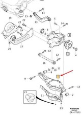 Volvo XC40 Querlenkersatz hinten rechts 32315279 NEU ORIGINAL