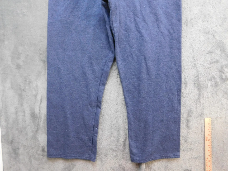 Pantalones deportivos Just My Size para mujer 1X azul ComfortBlend polar Pull On Lounge Foto 3 de 4