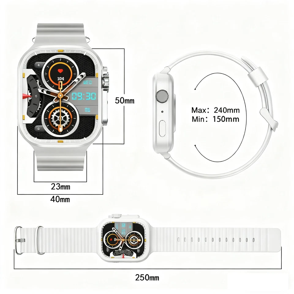 Women/men Smart Watch Fitness Bluetooth Call Watch for Android and IOS - Image 2 of 4