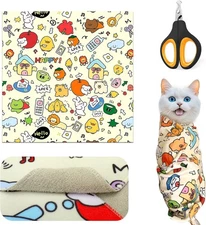 "Cat Grooming Supplies - Cat Wrap for Cutting Nails with Cat Nail Clipper, Cat..