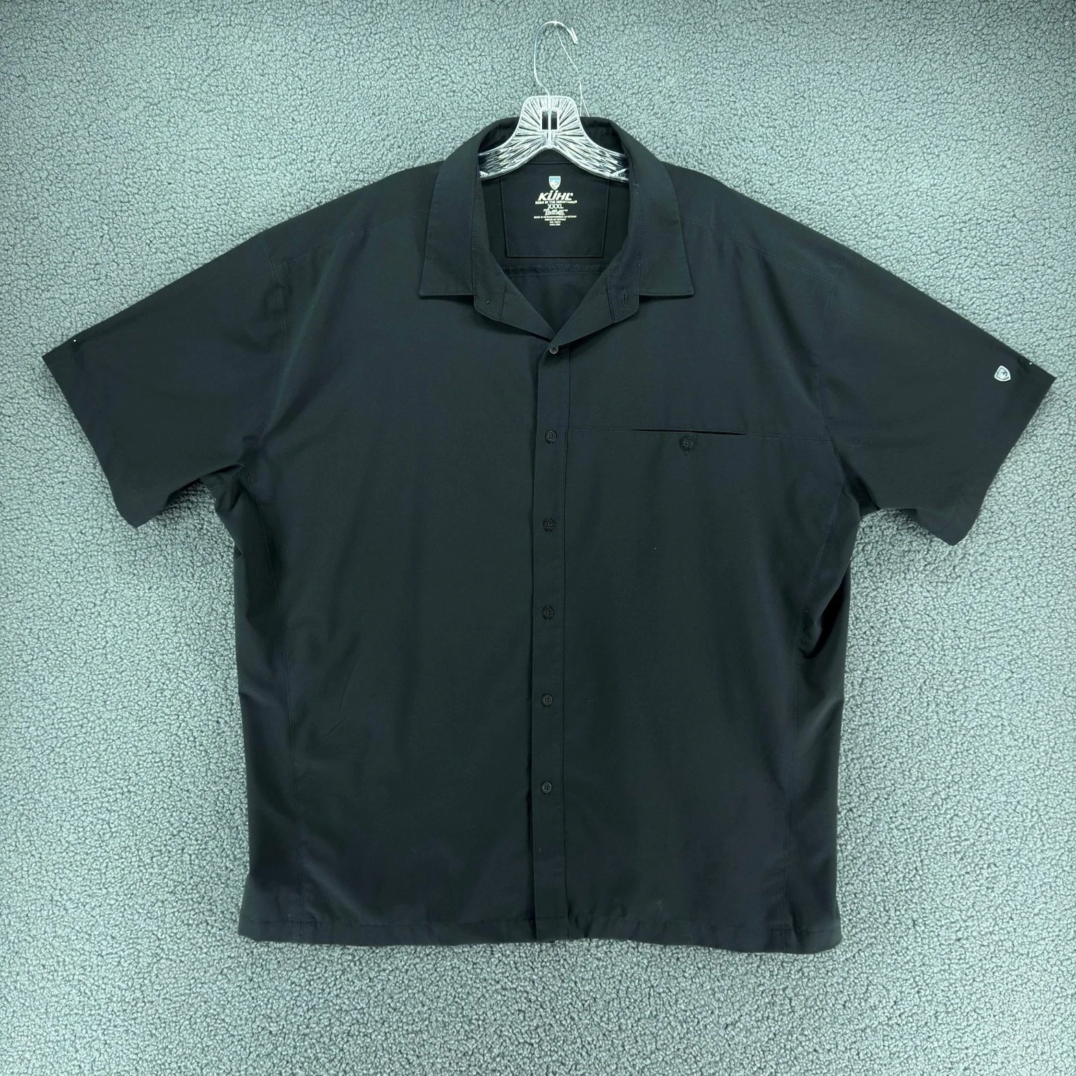 Kuhl Renegade Shirt Mens 3XL Black Button Up Tufflex Stretch Hiking Outdoor