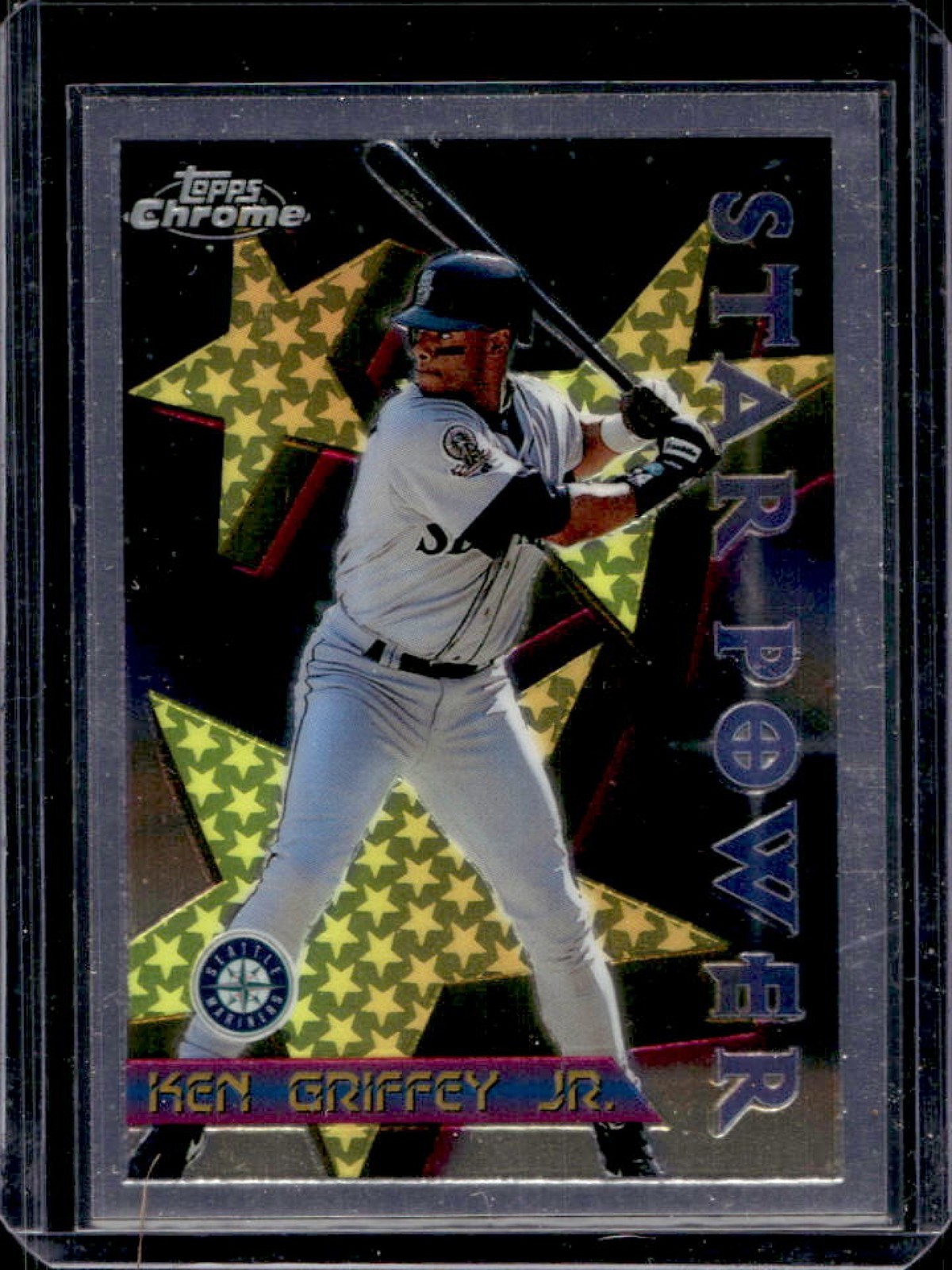 1996 Topps Chrome Ken Griffey Jr. Star Power #90 Mariners