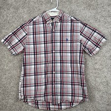 US Polo Assn Mens Shirt Size M Multicolored Short Sleeve Button Down