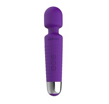 Shibari Mini Halo 20X Multi-Speed Wireless Power Wand Massager, Purple