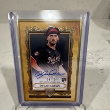 2025 Topps Gilded Gallery Gold Autograph 04/10 Rookie Dylan Crews Nationals