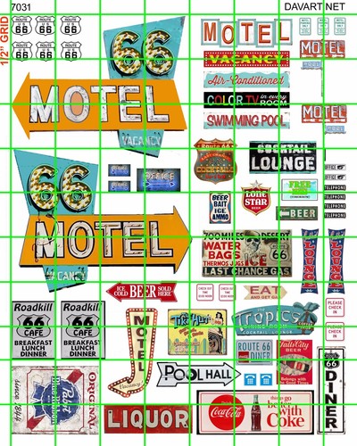 4024 DAVE'S DECALS ASSORTED VINTAGE SERVICE STATION FINA PURE GAS OIL