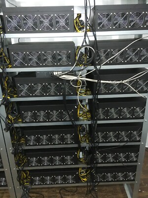 ABVERKAUF - GPU Miner 8x Nvidia P106 6GB Grafikkarten inkl. NT - ETHW, Flux, BTC