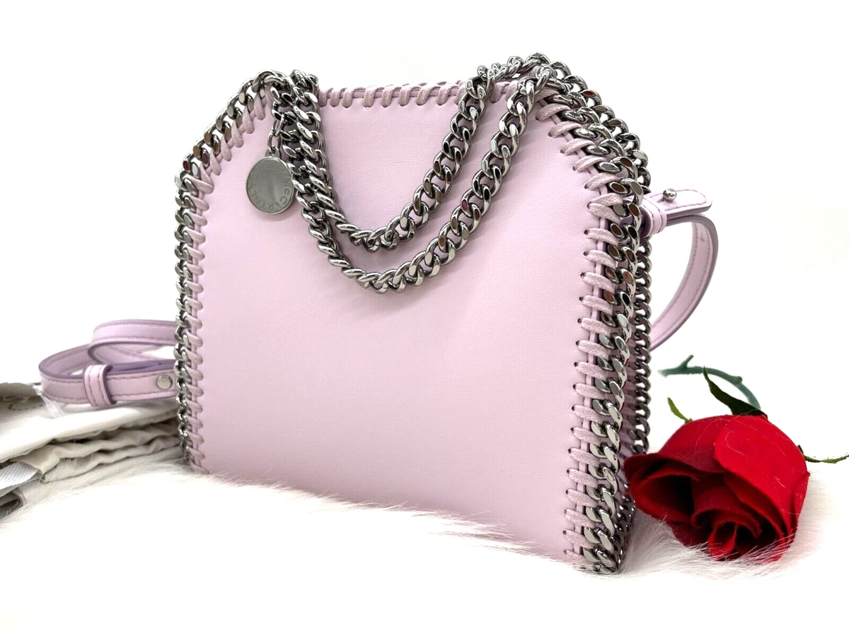 AUTH NWT 1095 Stella McCartney Falabella Mini Chain Shoulder Bag In Lilac