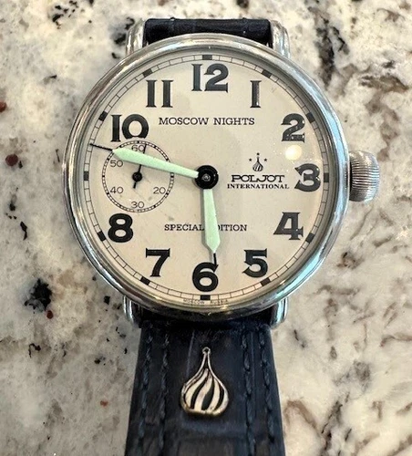 Moscow Nights Poljot Watch - Exhibition White 130/1000 35 jewels