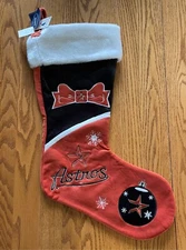 MLB Houston Astros Embroidered Logo Christmas Stocking Baseball 27"