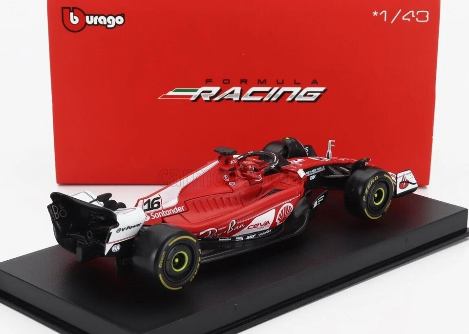 MODELLINO AUTO 1:43 BURAGO FORMULA 1 FERRARI SF-23 #16 LECLERC LAS VEGAS GP 2023 - Immagine 3 di 4