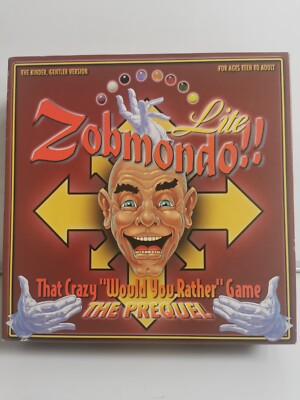 Zobmondo! Lite ''Würdest du lieber'' Brettspiel, Das Prequel, Vintage Familienspaß