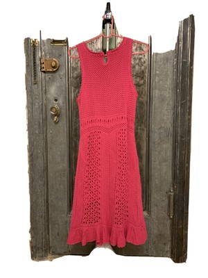Lilly Pulitzer âMollyâ Azelea Harbor Crochet Dress in hot bright pink XL | eBay