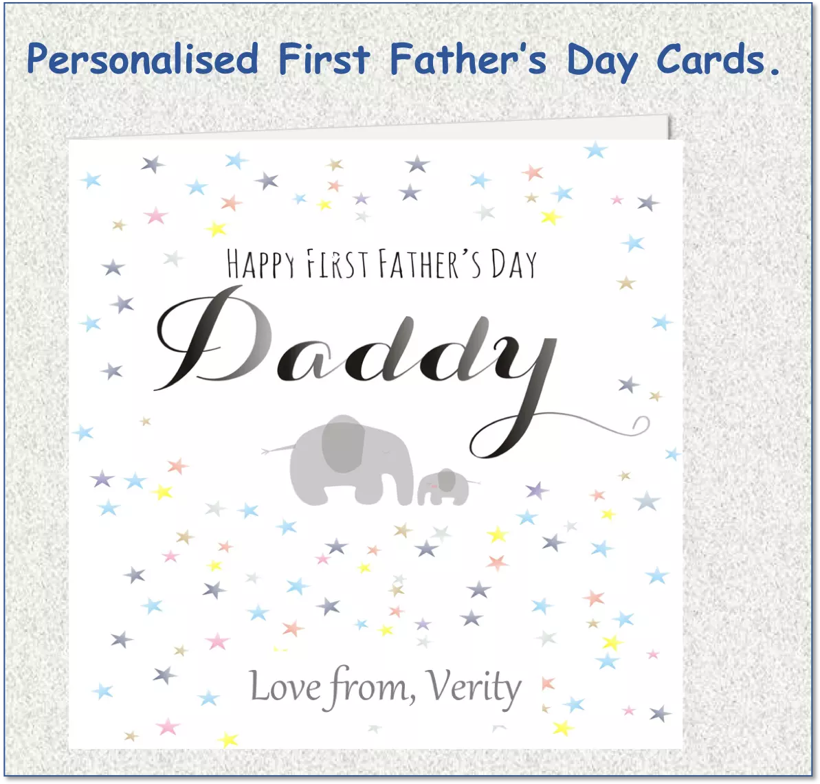 Personalised First Fathers Day Card Cute 1st Father s Day Card