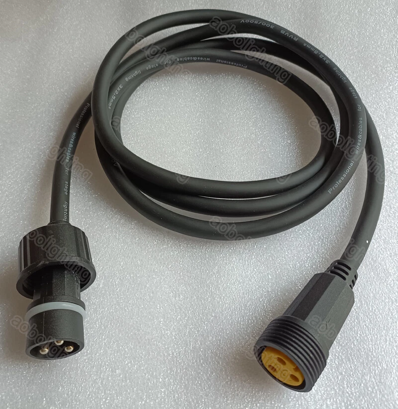 IP65 6.5ft Waterproof LED Par Can Lights power cable outdoor Lighting DMX Cable - Image 3 of 4