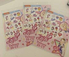JoJo Siwa Tattoos Temporary 25 CT Lot Of 3