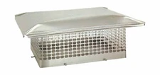 Stainless Steel Chimney Cap,New,8x8 To 17x21-5/8 Mesh Made In USA