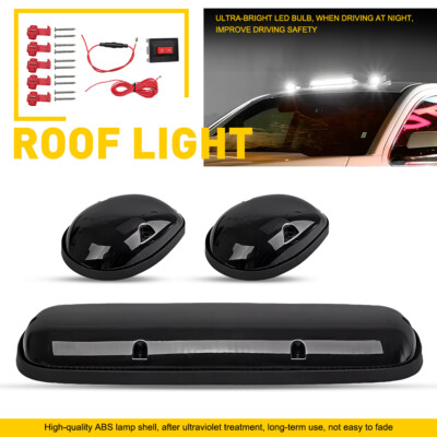 For 2002-2006 Chevrolet Silverado 2500HD 3500HD LED Cab Roof Marker Lights White