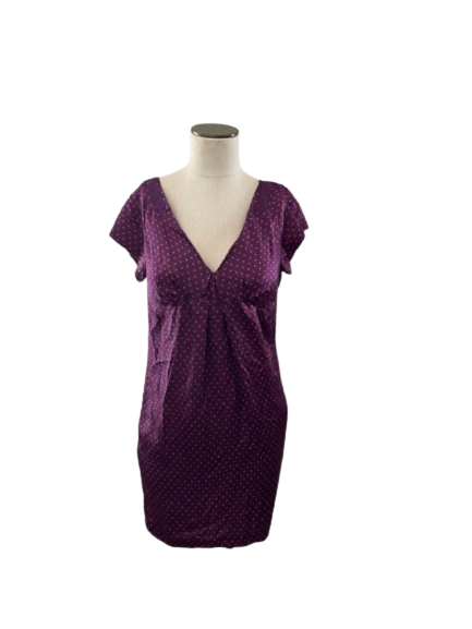 open lace back dress Purple and Gold Star Dress – Belle Cher main image 0