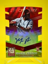 2015 Elite 21st Century SP #12 Maikel Franco Auto # 05/21 Philadelphia Phillies