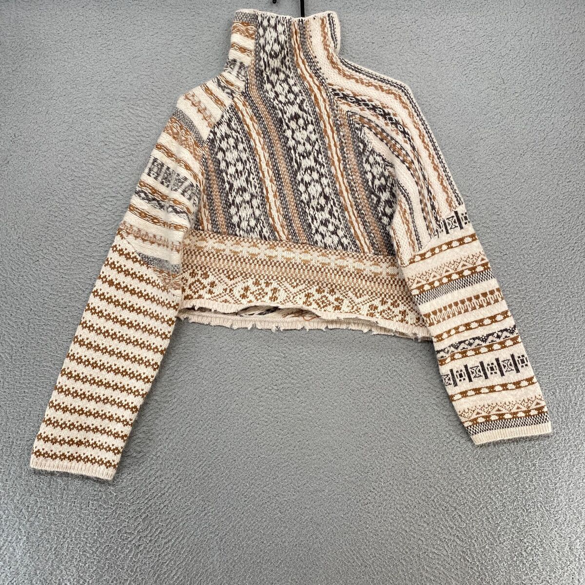 Rag & Bone Sweater Womens XXS Asymmetrical Wool Alpaca Fair Rag & Bone Sweater Womens XXS Asymmetrical Wool Alpaca Fair