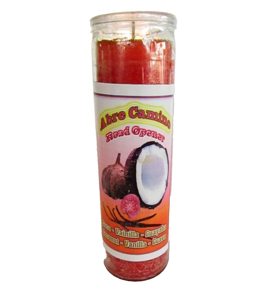 Coco, Vainilla y Guayaba Veladora Abre Caminos / Coconut, Vanilla