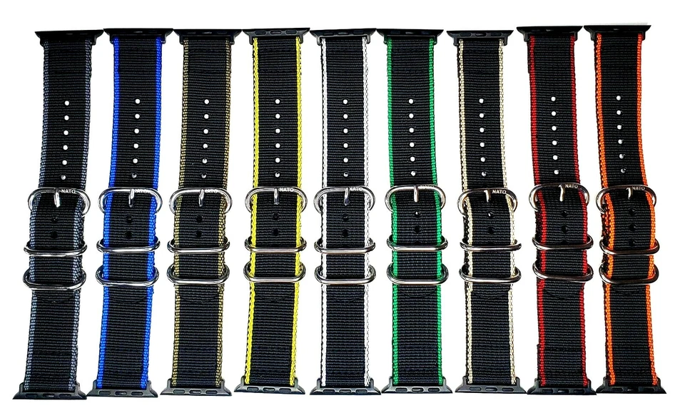 NATO® EDGE™ 2 piezas Correa Apple Nailon Balístico Pesado Deporte Inteligente Buceo Correa EE. UU. Foto 4 de 4