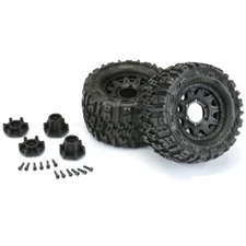 Pro-Line Trencher 2.8 Tires on Raid Front Rear Adjustable Offset Wheels 12mm Hex