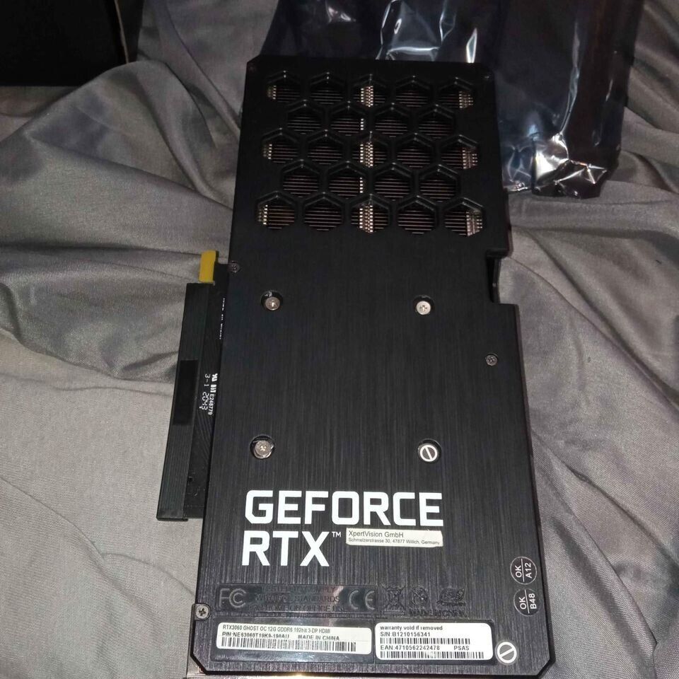 Gainward GeForce RTX 3060 Ghost 12GB Graphics Card - Black Gainward GeForce RTX 3060 Ghost 12GB Graphics Card - Black